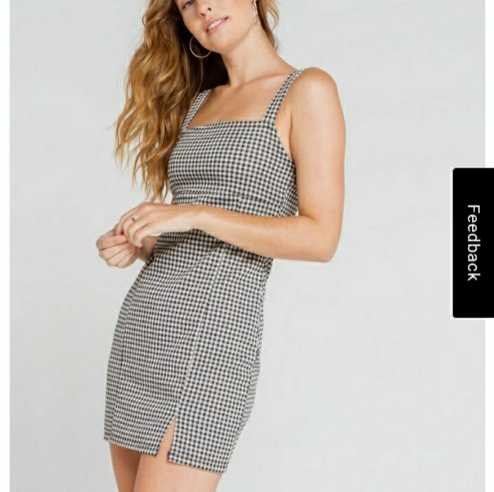 Good Luck Gem Gingham Dress Size Small